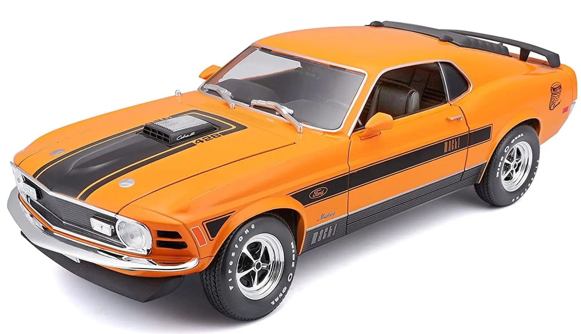 Maisto 1970 Ford Mustang Mach 1 oranžová