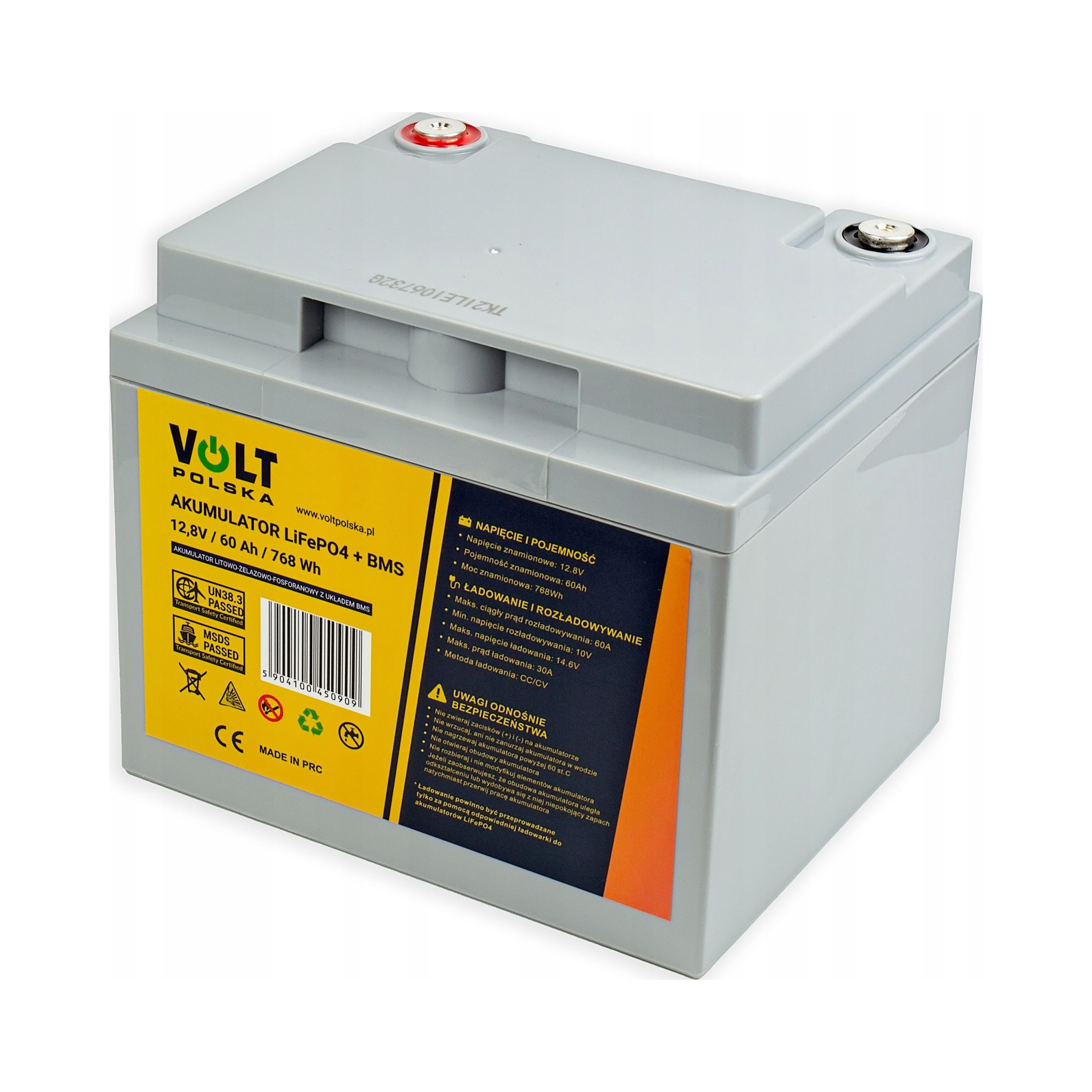 Akumulator Volt Polska 12,8 V 60 Ah