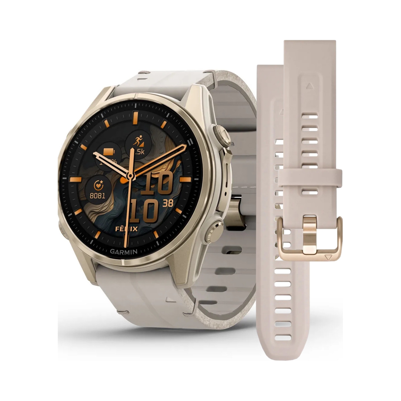 Chytré Hodinky Garmin Fenix ​​8 Amoled Sapphire, svetlo šedé