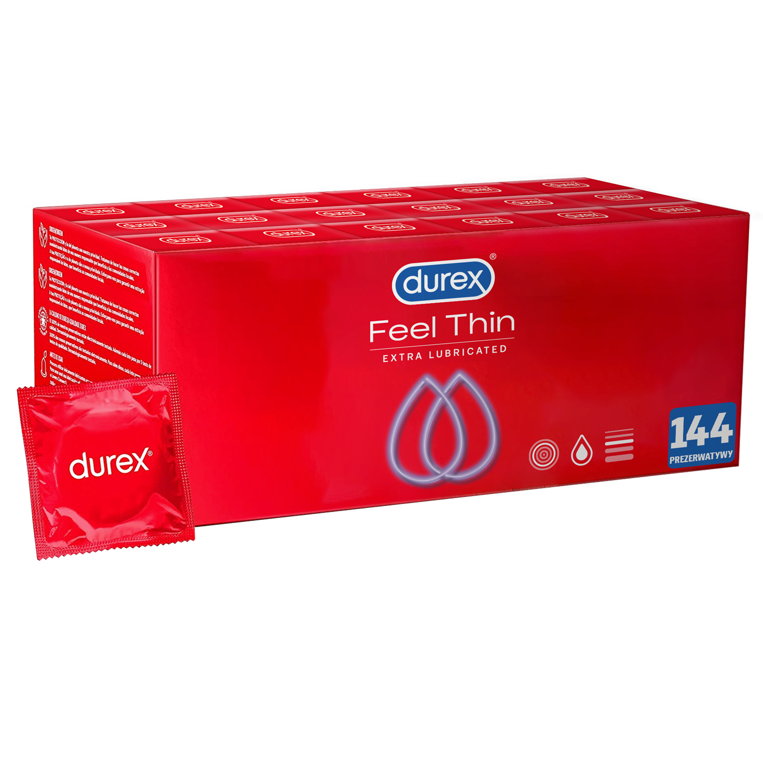 

Durex Feel Thin Classic prezerwatywy 144szt