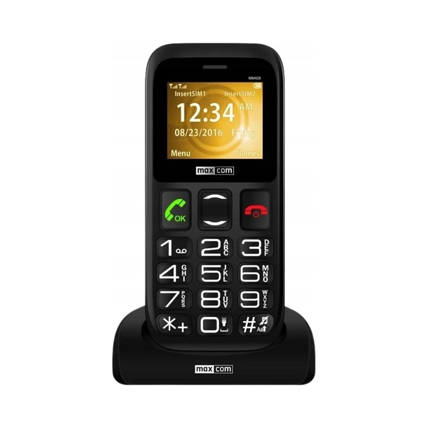 Mobiltelefon időseknek Maxcom Comfort MM426 Se fekete 1.7" Usb-c