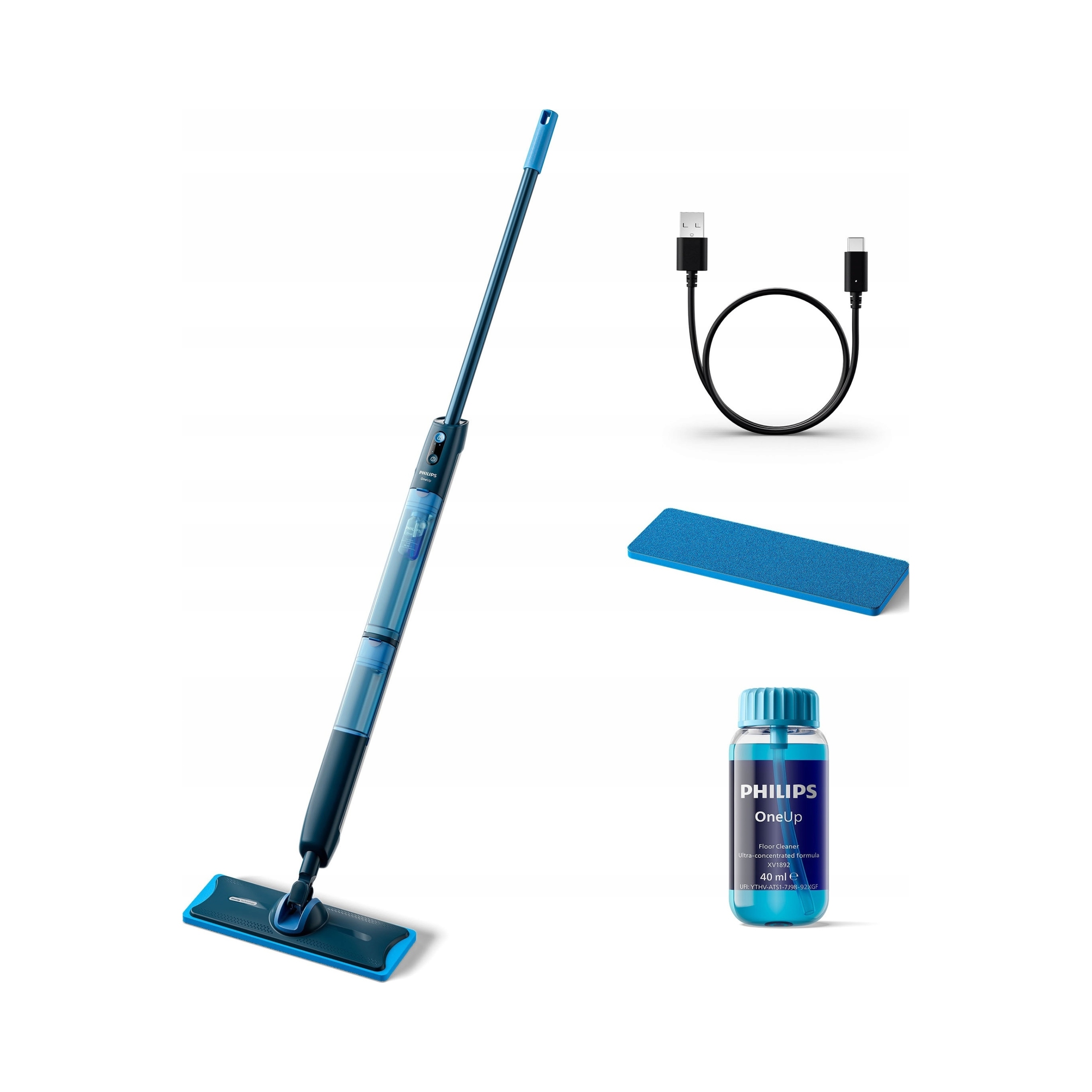 Philips Bezdrôtový Elektrický Mop Automaticky Zvlhčuje Pady XV3101/11