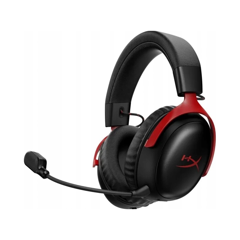 Słuchawki HyperX Cloud III S Wireless nauszne czarno-czerwone bezprzewodowe