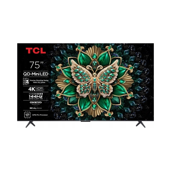 Televízia Tcl 75C6K 75'' QD-Mini Led 4K Hdr Onkyo AiPQ Pro 144Hz Google Tv