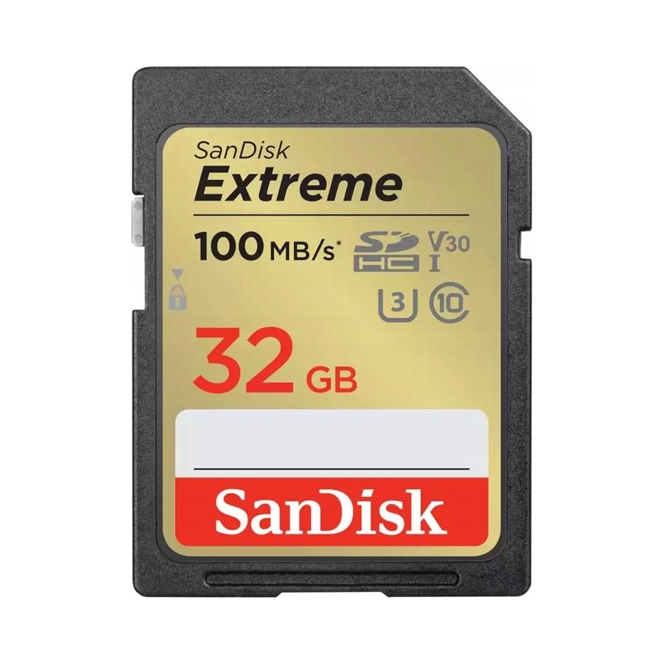 SanDisk karta pamięci Extreme Sdhc 32GB 100/ 60MB/ s C10 V30 Uhs- I U3