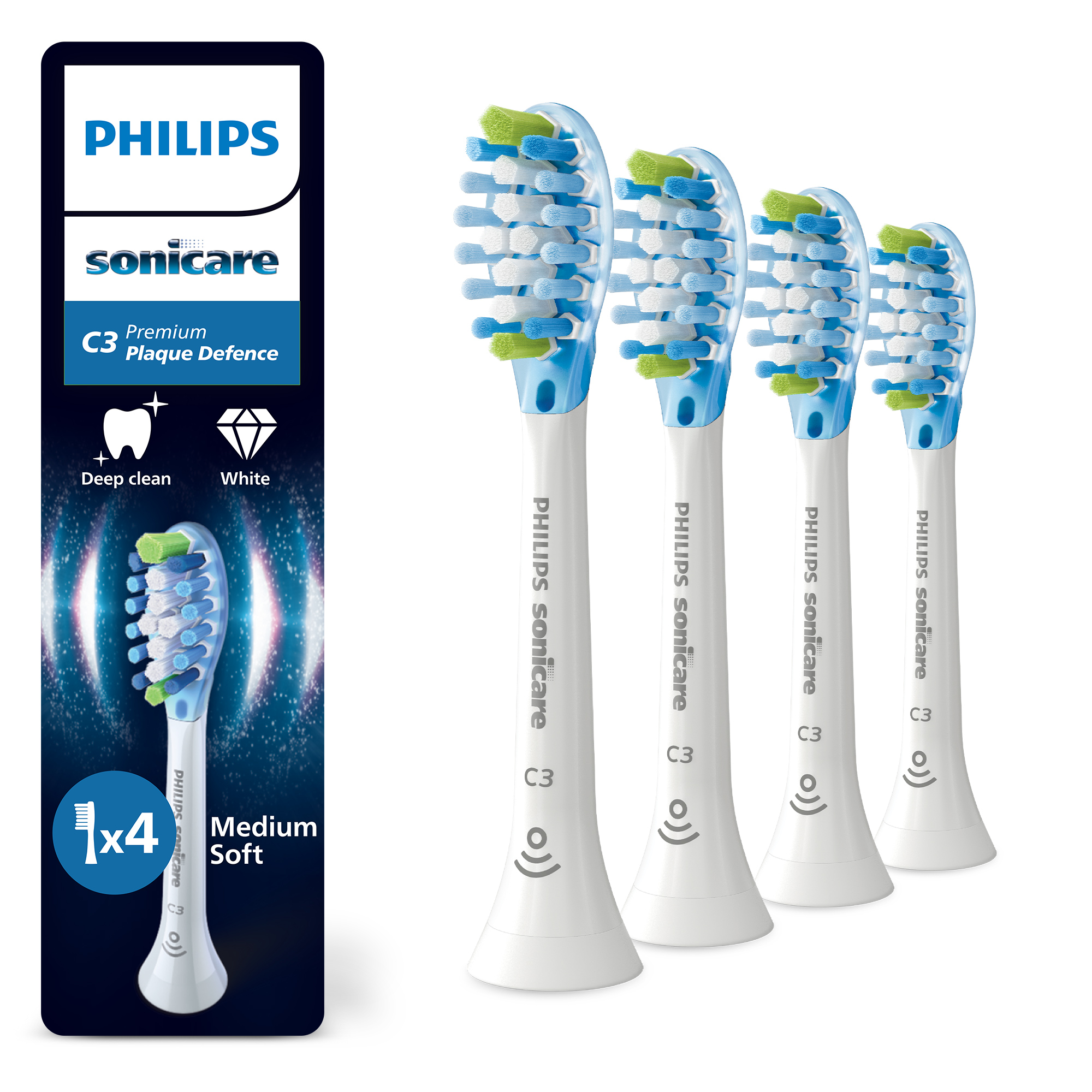 Końcówki do szczoteczki Philips Sonicare C3 HX9044/87 (4 szt.)
