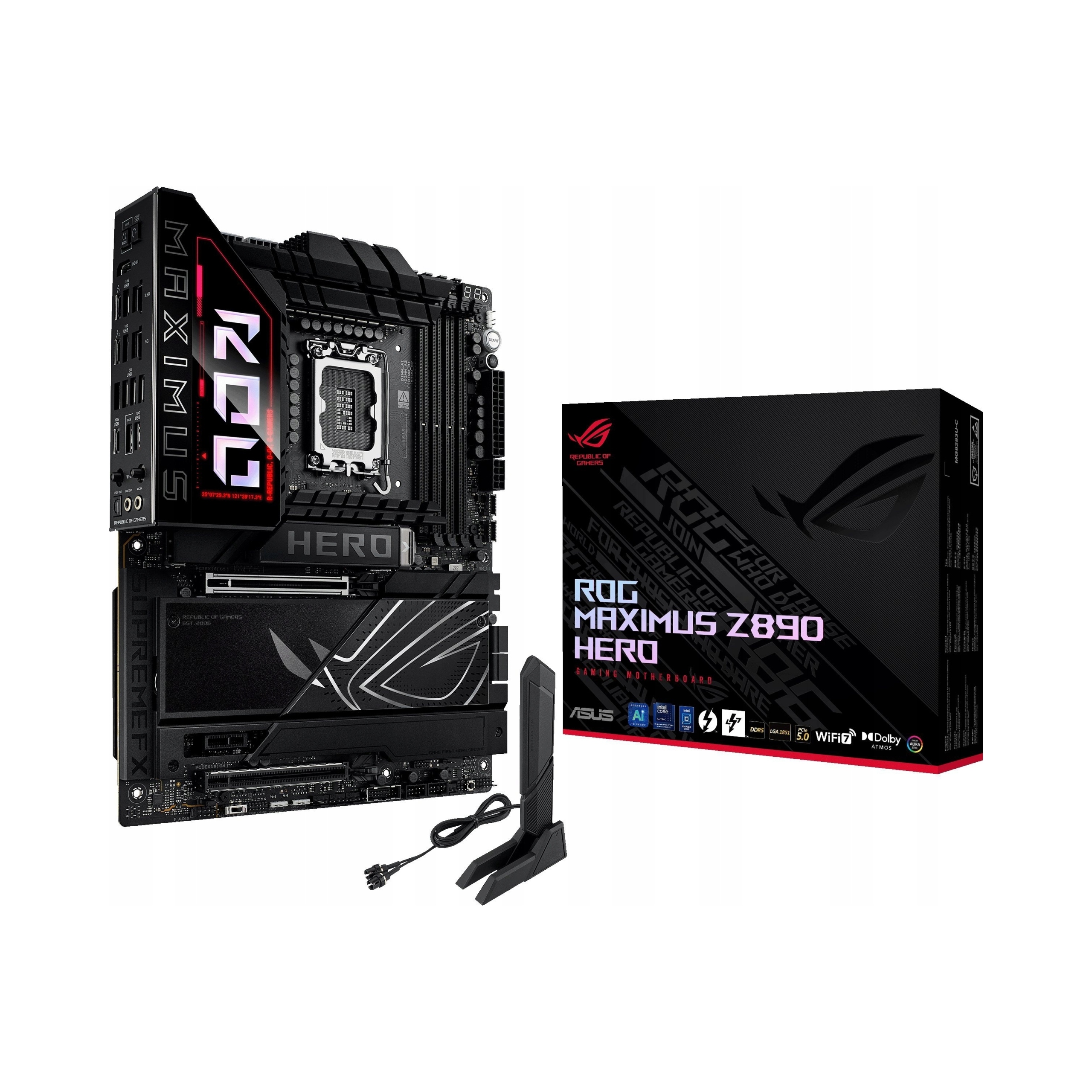 Základná doska Asus Rog Maximus Z890 Hero DDR5 SATA3 M.2 USB4 PCIe5 pätica