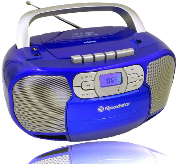Radiomagnetofon Roadstar, RCR-4635UMPBL, Pll Fm, CD MP3, Usb, Aux in, modrá
