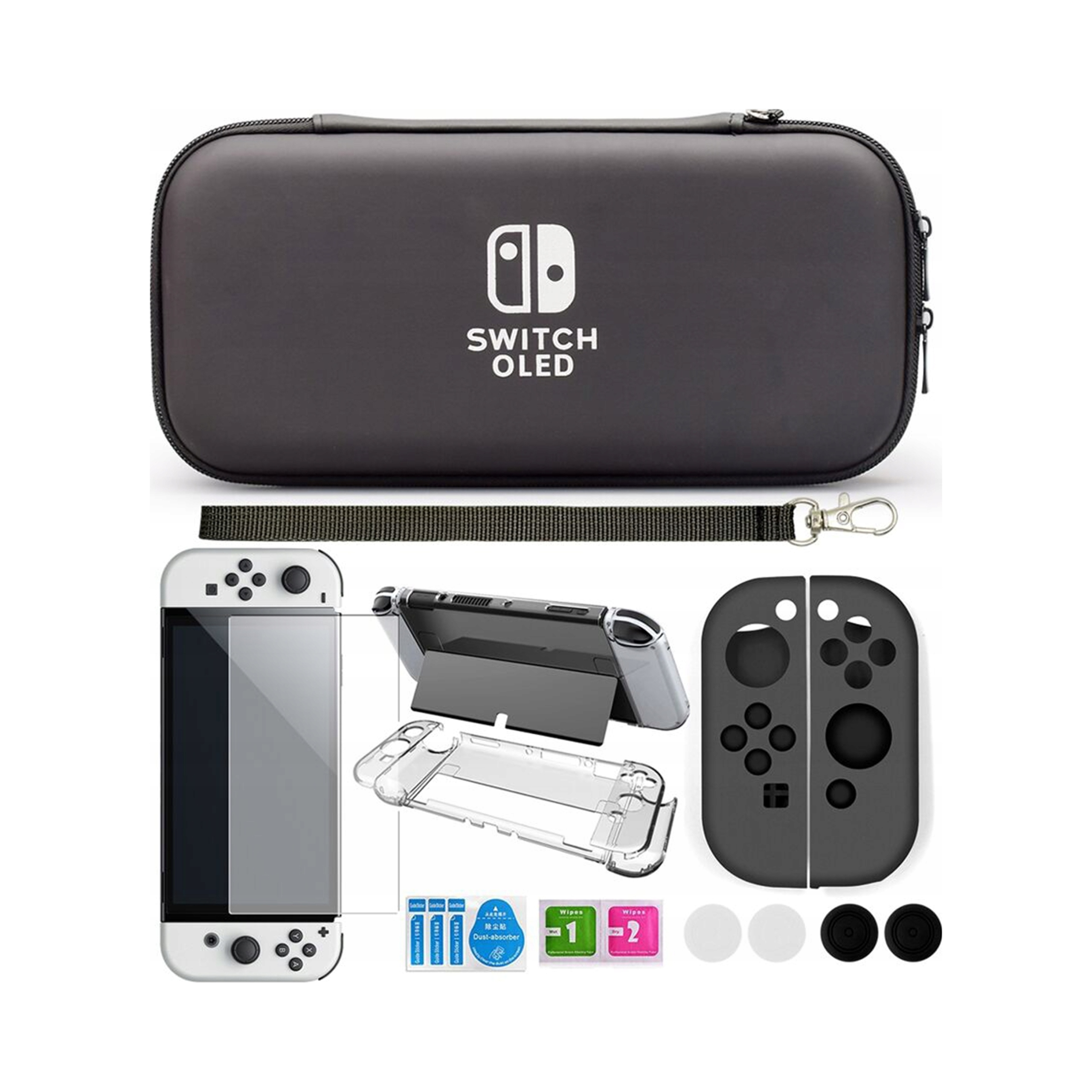Etui do Nintendo Switch OLED Renew Force twarde EVA z miejscem na 10 gier