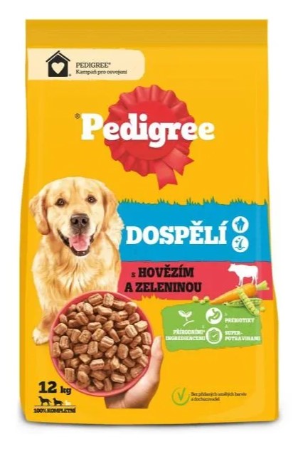 Levně Pedigree krmivo suché hovězí maso 12 kg