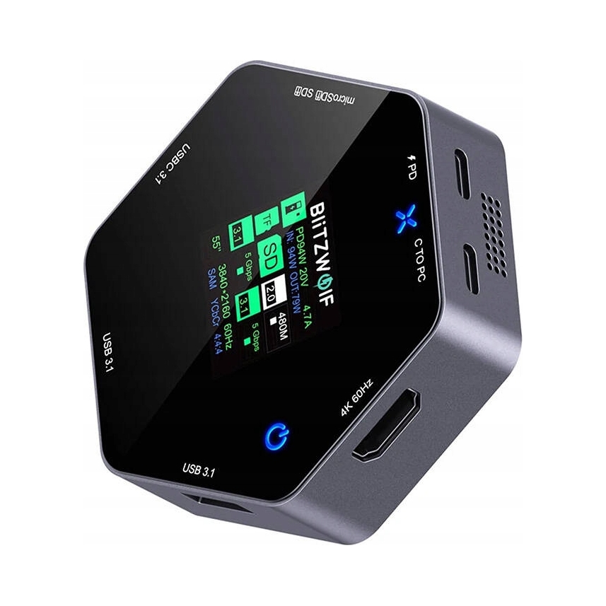 Stacja dokująca Usb- C Blitzwolf Bw- TH16 8w1 BliTZWOlF