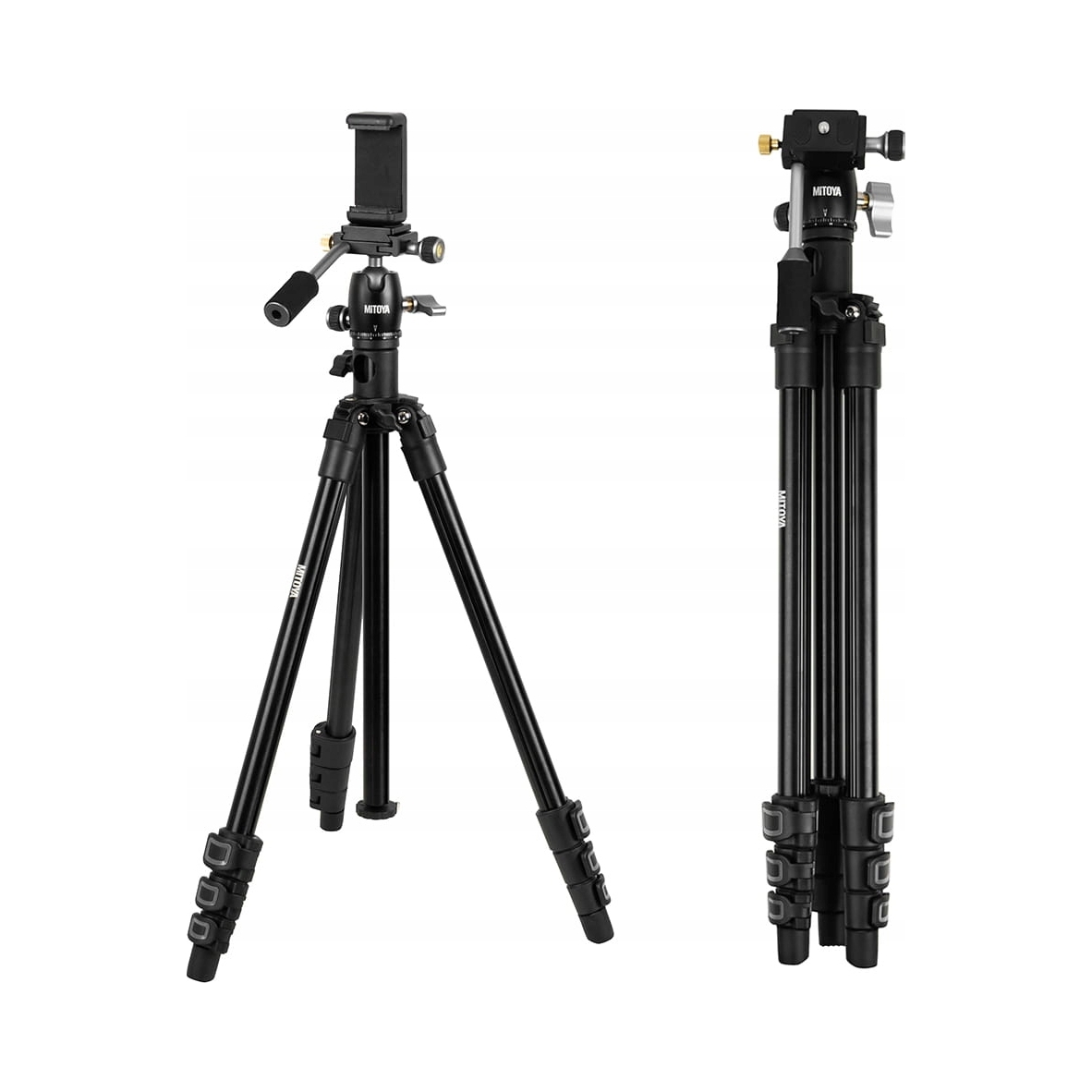 Lekki statyw fotograficzny Mitoya MTY202F z uchwytem do telefonu 150cm