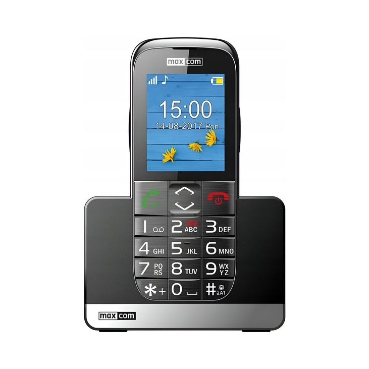 Maxcom Comfort MM720 Se mobiltelefon időseknek töltőállomás