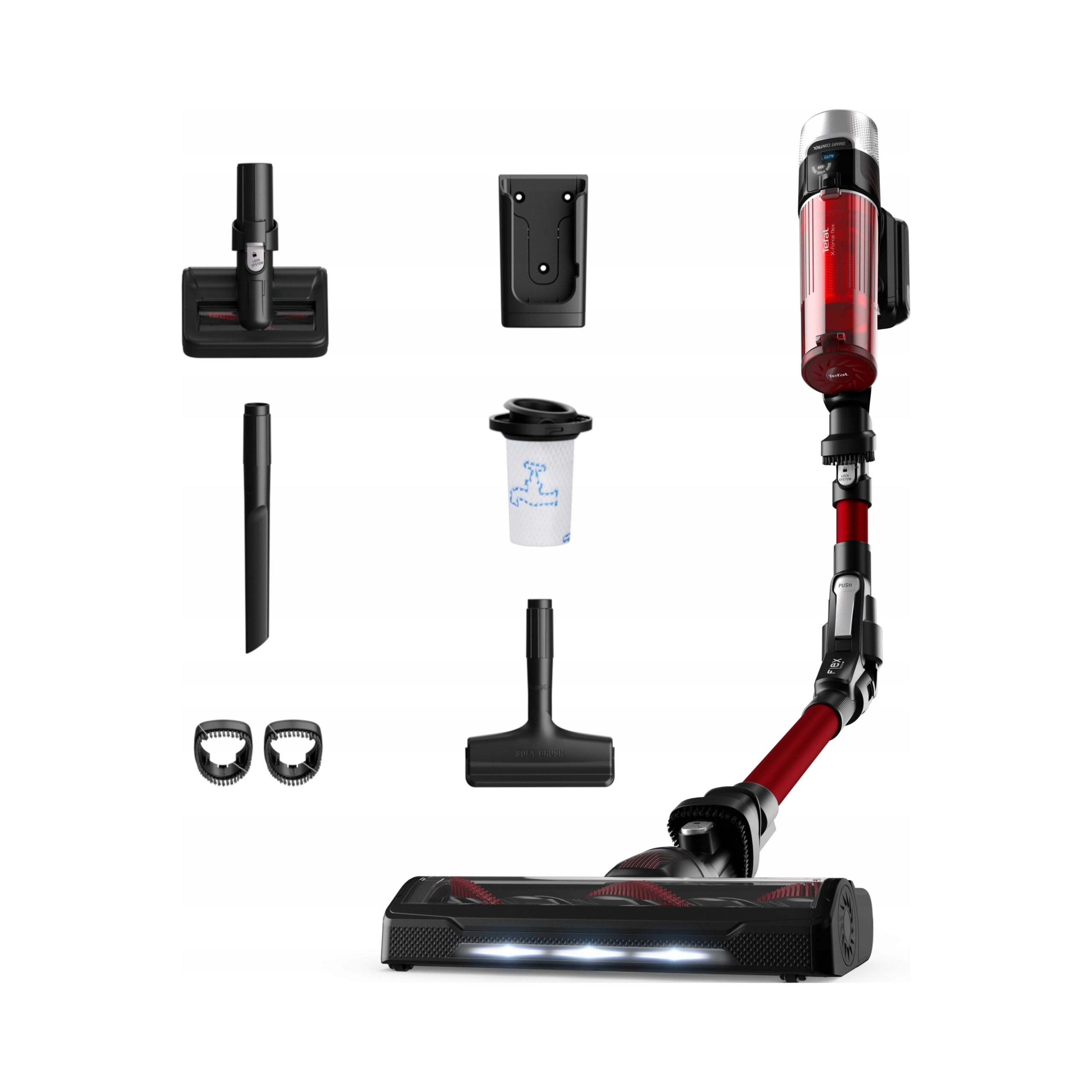 Tefal Bezdrôtový Vertikálny Vysávač X-force Flex 9.60 Príslušenstvo TY2079WO