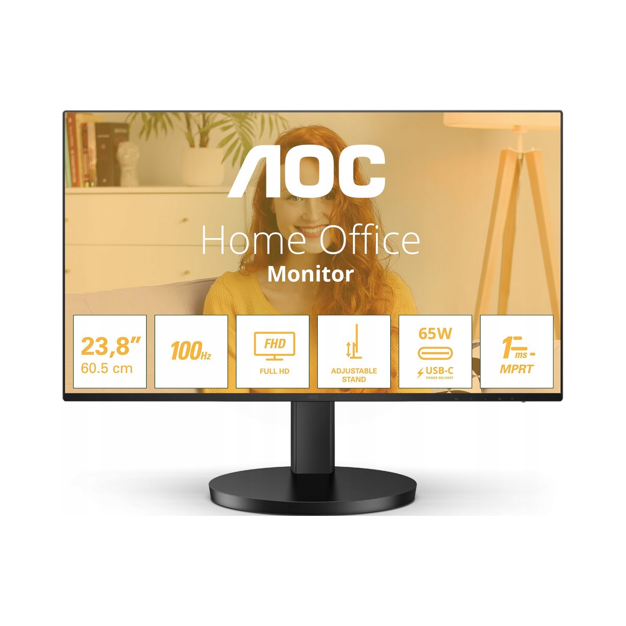 Monitor Aoc 24B3CF2 23,8'' Full Hd Ips 100Hz 1ms Mprt Hdr reproduktory