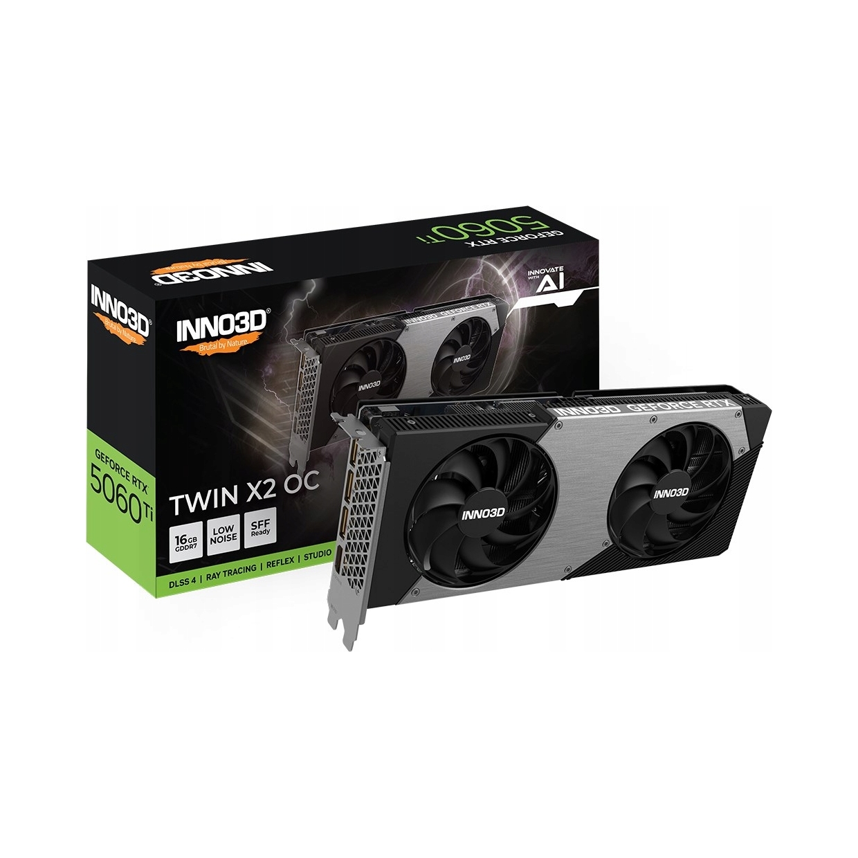 Karta graficzna Inno3D GeForce RTX 5060 Ti Twin X2 OC 16GB GDDR7 DLSS4