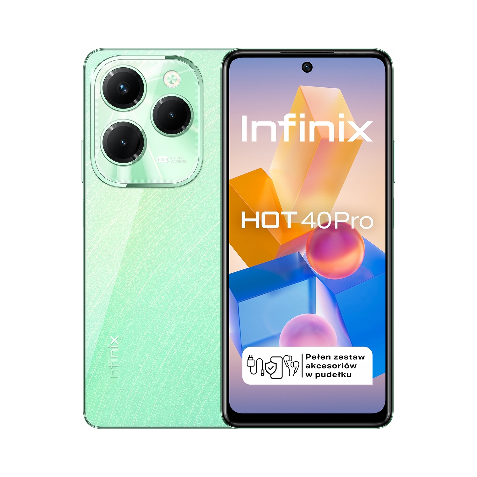 2× Smartfon Infinix HOT 40 Pro 8 GB / 256 GB 4G (LTE) zielony