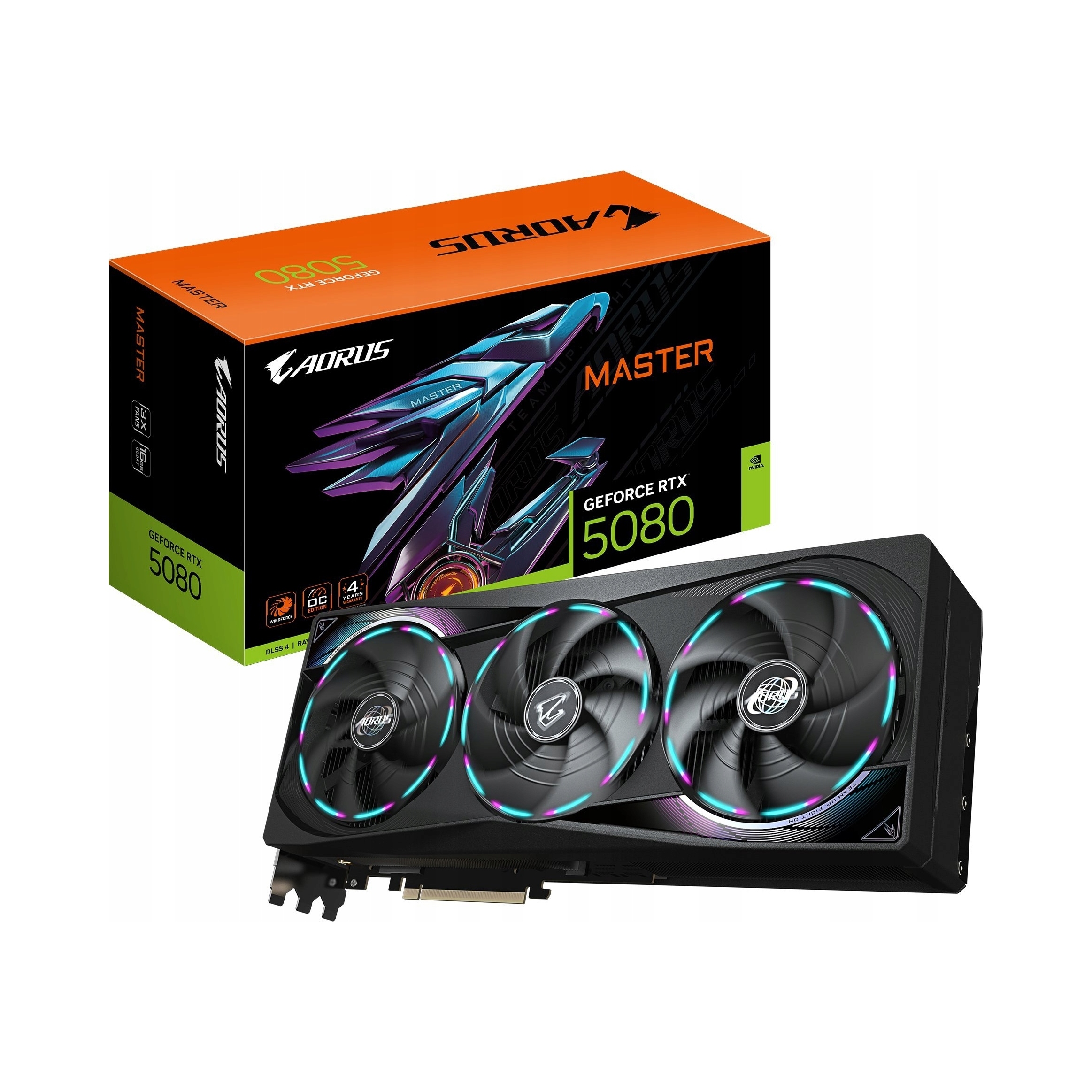 Grafická karta Gigabyte Aorus Geforce Rtx 5080 Master 16GB GDDR7