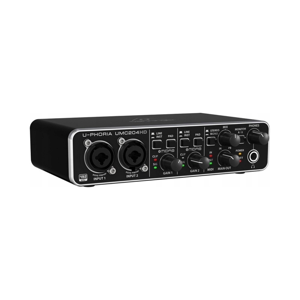 Usb Audio Rozhraní 24-BIT 192 kHz Pro Domácí Studio Beringer UMC204HD