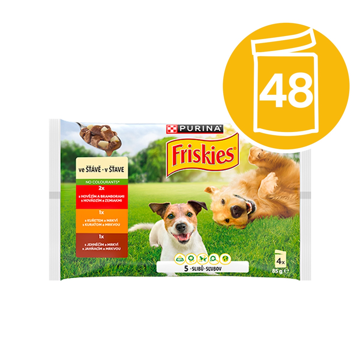 Levně Friskies Adult multipack 85 g lahodný výběr ve šťávě