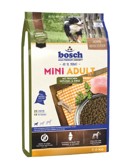 Levně Bosch Mini Adult drůbež a proso 3kg Krmivo pro psy