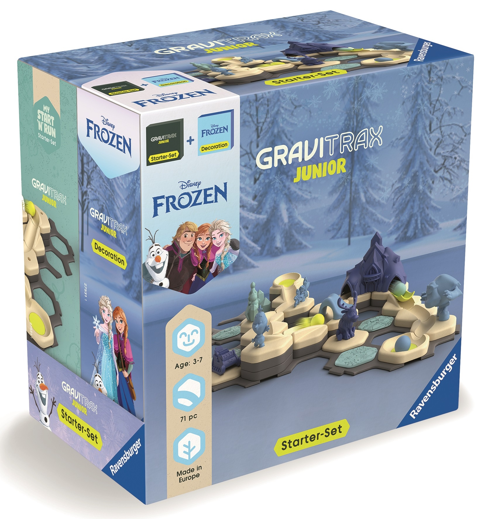 Ravensburger GraviTrax Junior Bundle: Štartovacia sada Štart + Disney: Farba viacfarebná