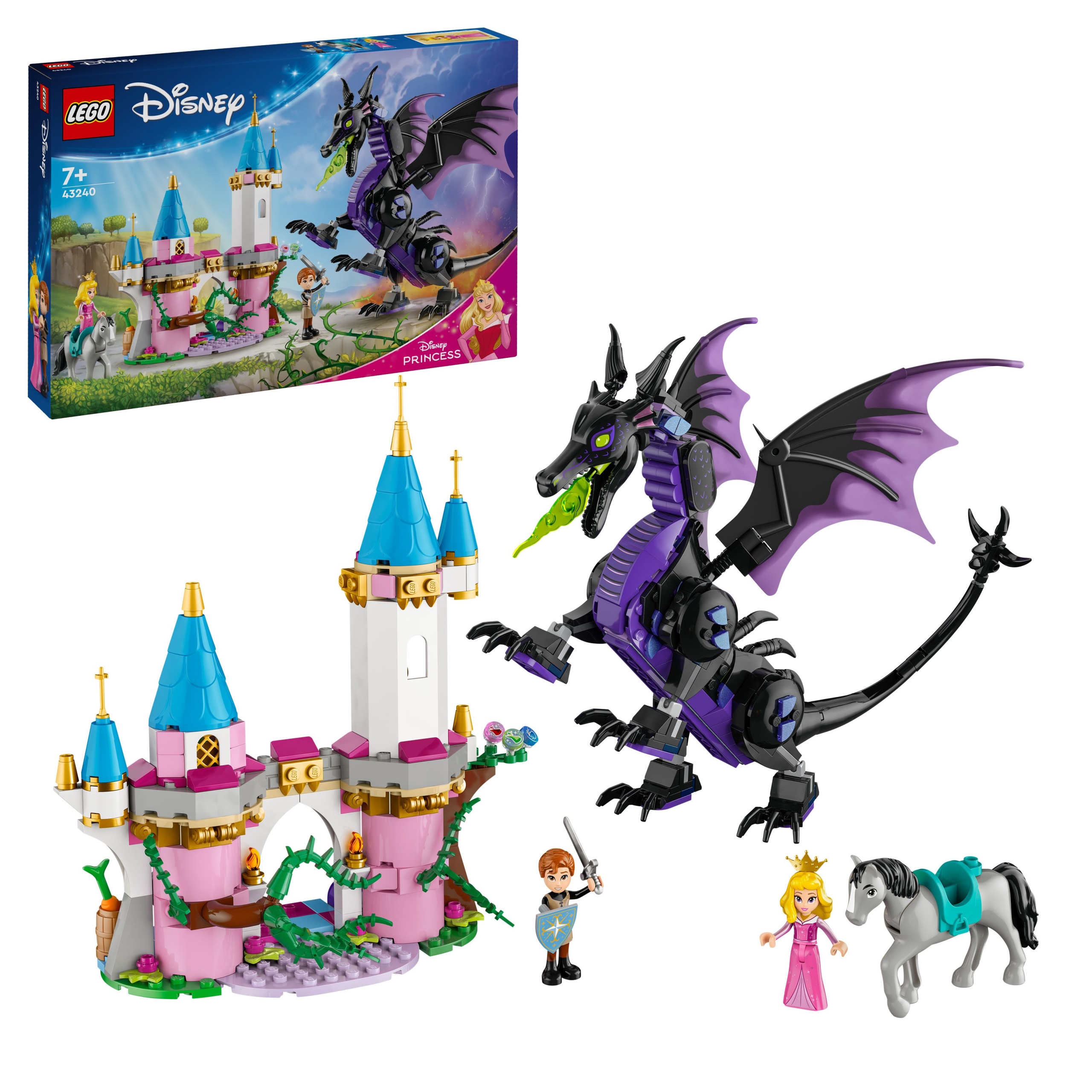 Sada kostek Lego Disney Princess Diabolina jako drak 43240