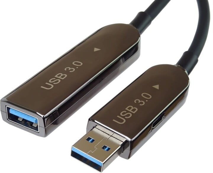 PremiumCord USB3.0 2.0 Aoc kábel A/Male A/Female 10 m