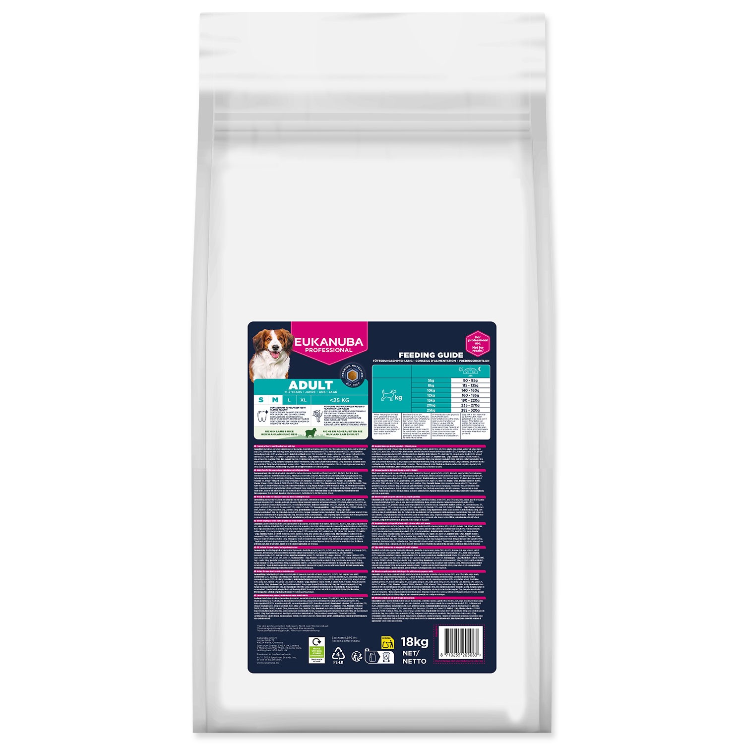 Levně Granule Eukanuba Adult Small and Medium rich in lamb 18kg