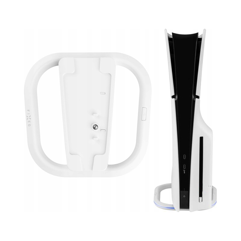 Podstawka Fixed do PlayStation 5, PS5 Slim, podświetlenie LED RGB, stabilna