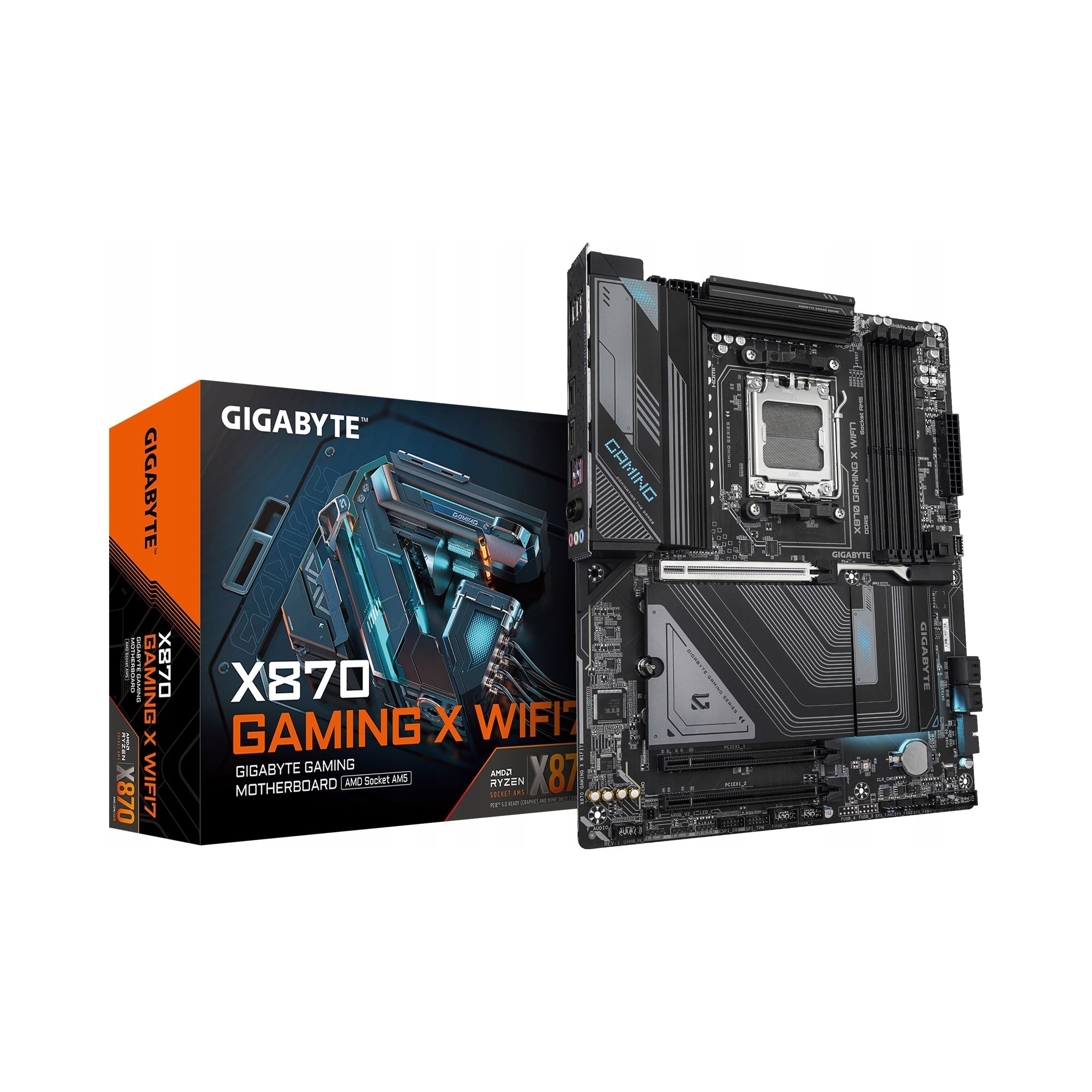 Základná doska AM5 Atx Gigabyte X870 Gaming X WIFI7 pre Amd Ryzen 4x DDR5