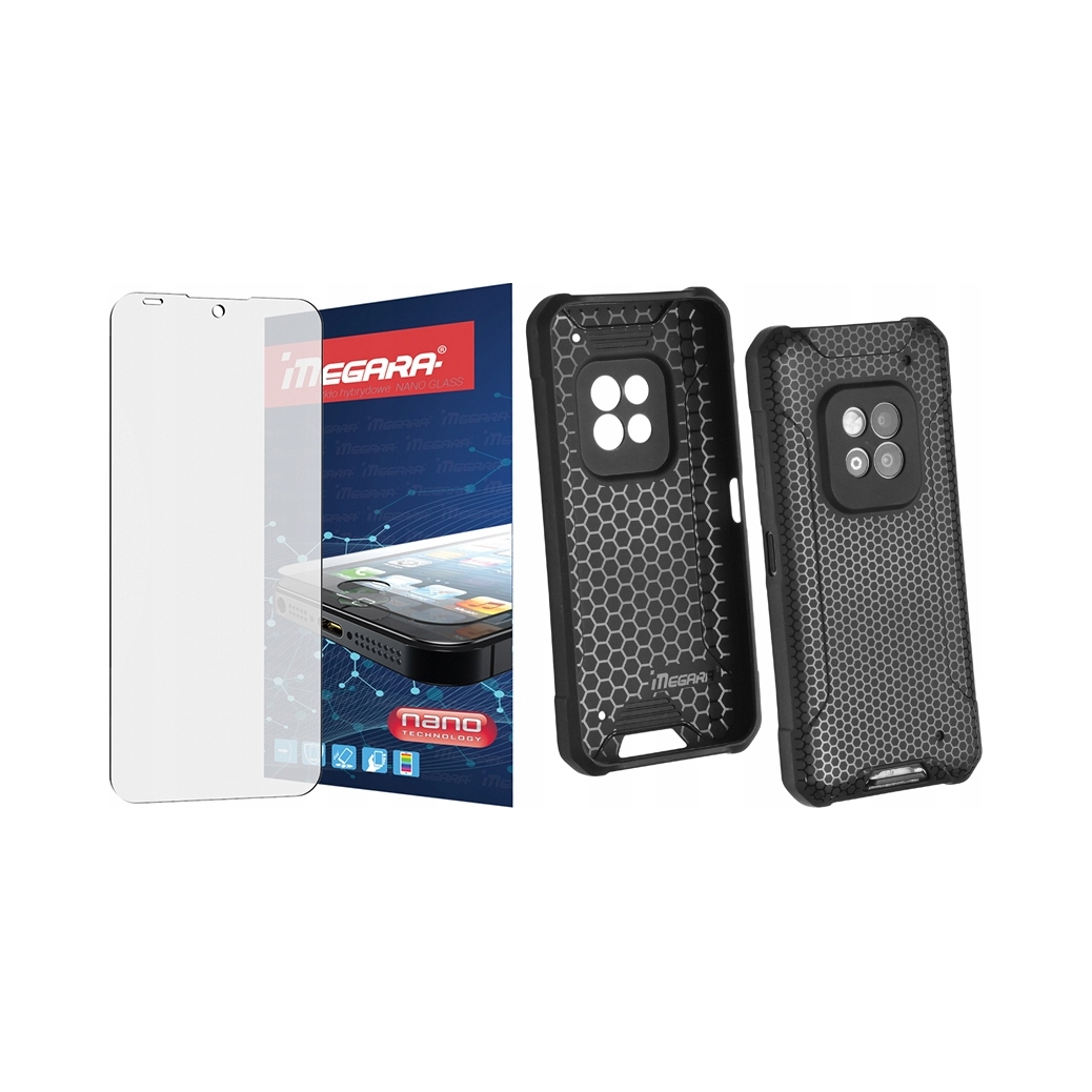 Szkło hybrydowe etui ochronne Megara do Hammer Construction 2 5G obudowa