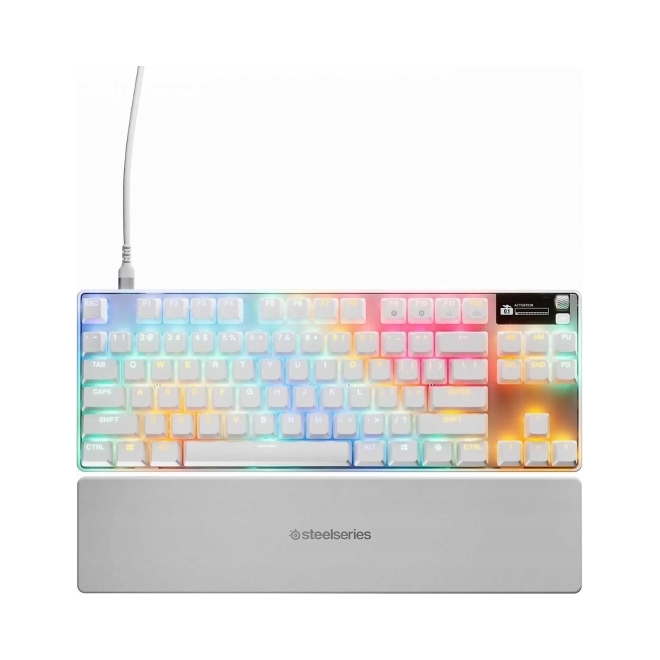Káblová mechanická klávesnica SteelSeries Apex Pro Tkl Gen 3 Us Biela