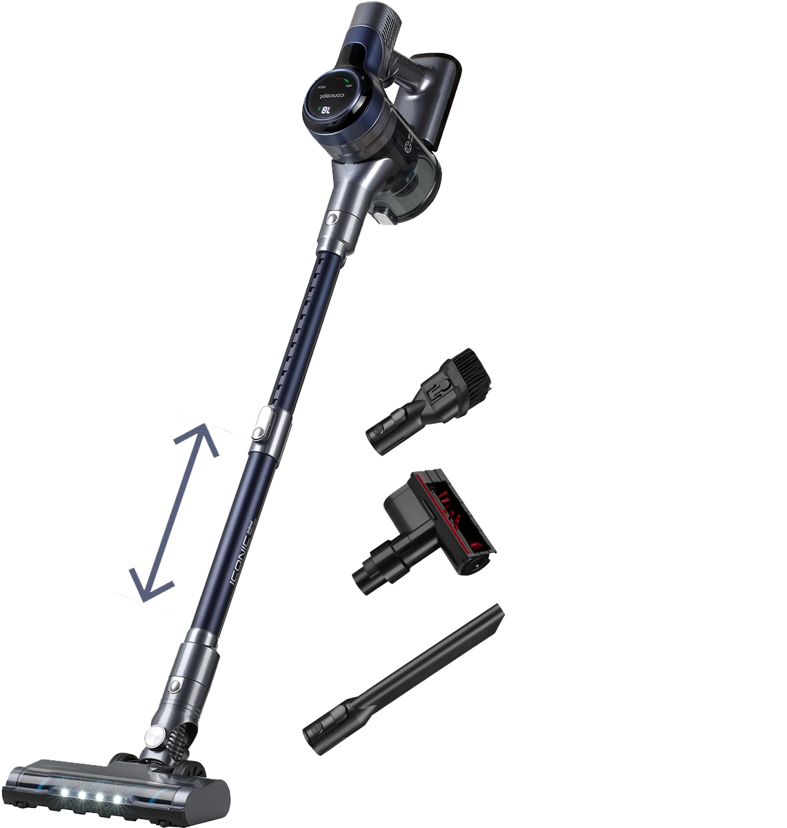 Tyčový vysávač Concept VP6040 22.2 V čierny