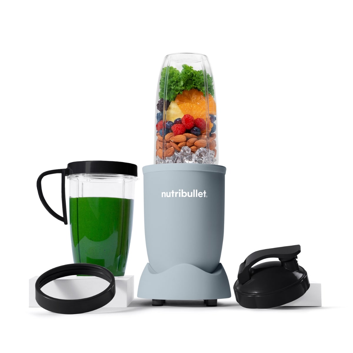 Blender kielichowy NutriBullet NB907MASL 900W szarobłękitny