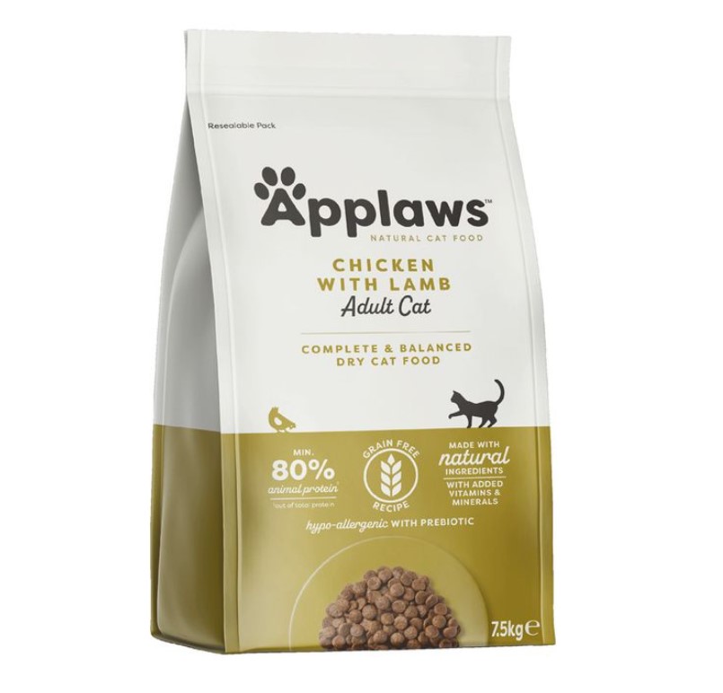 Levně Applaws Applaws Kompletní suché krmivo pro dospělé psy s kuřecím a jehněčím masem 7,5 kg