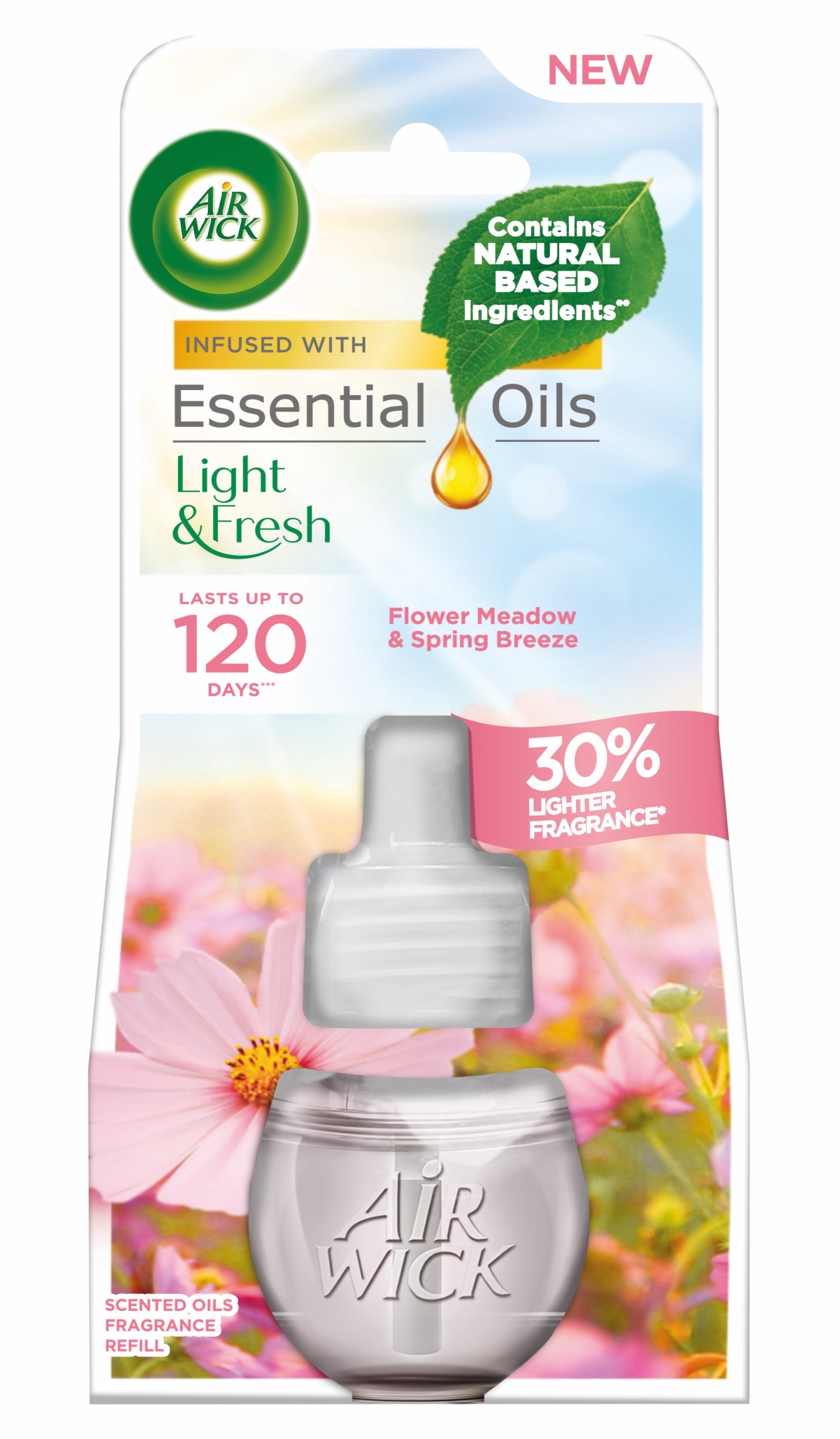 Air Wick Essential Oils Łąka + wiosenna bryza zapasowy wkład 19 ml