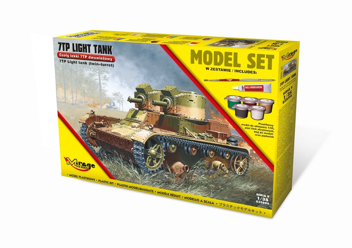 Lehký dvouvěžový tank "7TP" Mirage Hobby 213568