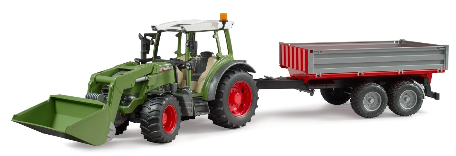 

Bruder 02182 Fendt 211 z ładowaczem i przyczepą