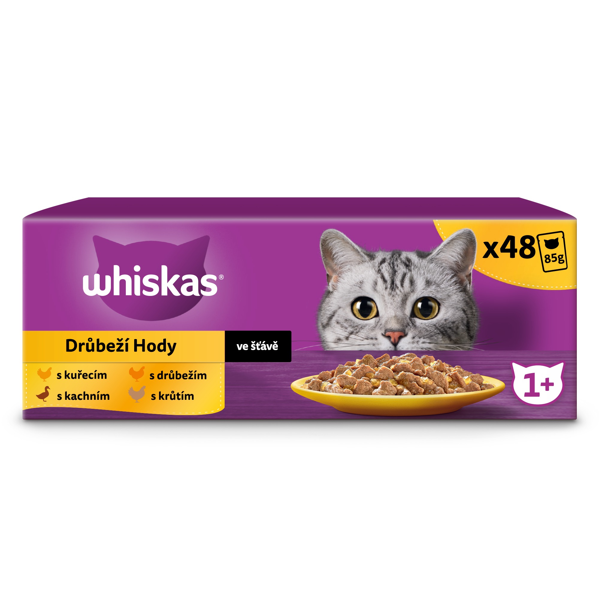 Levně Whiskas krmivo mokré kuře 4,08 kg