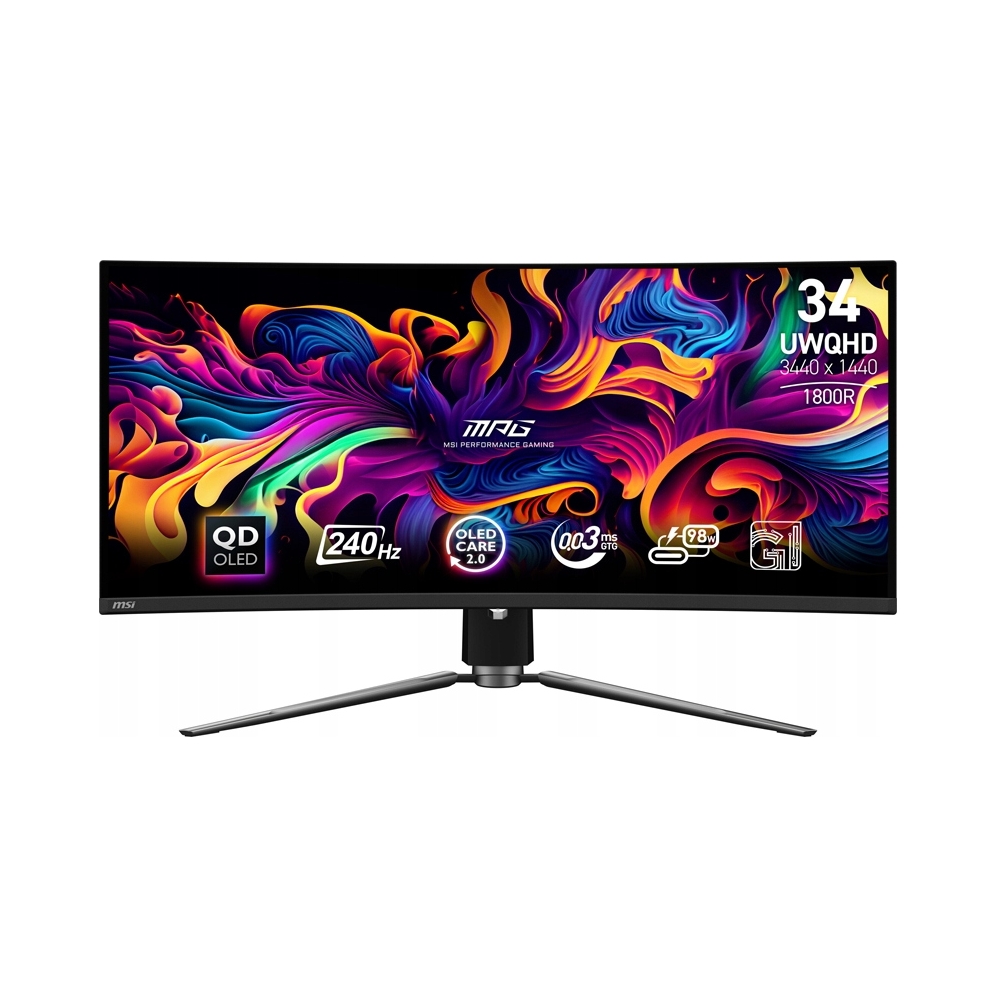 Monitor 34" Msi Mpg 341CQPX Qd-oled 3440x1440 (uwqhd) 0,03 ms