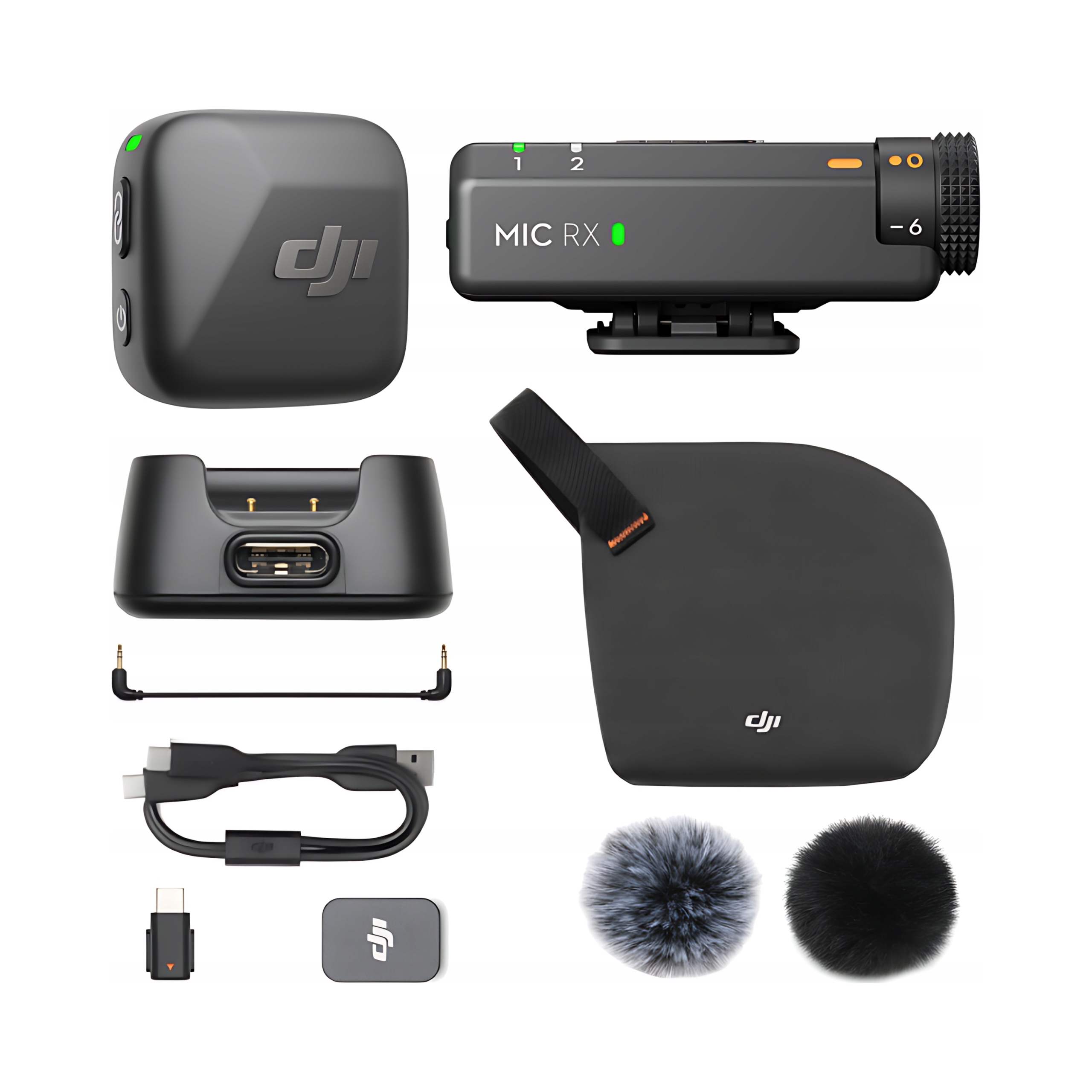 Dji Mic Mini bezdrátový mikrofonní systém (1 Tx vysílač 1 Rx přijímač)