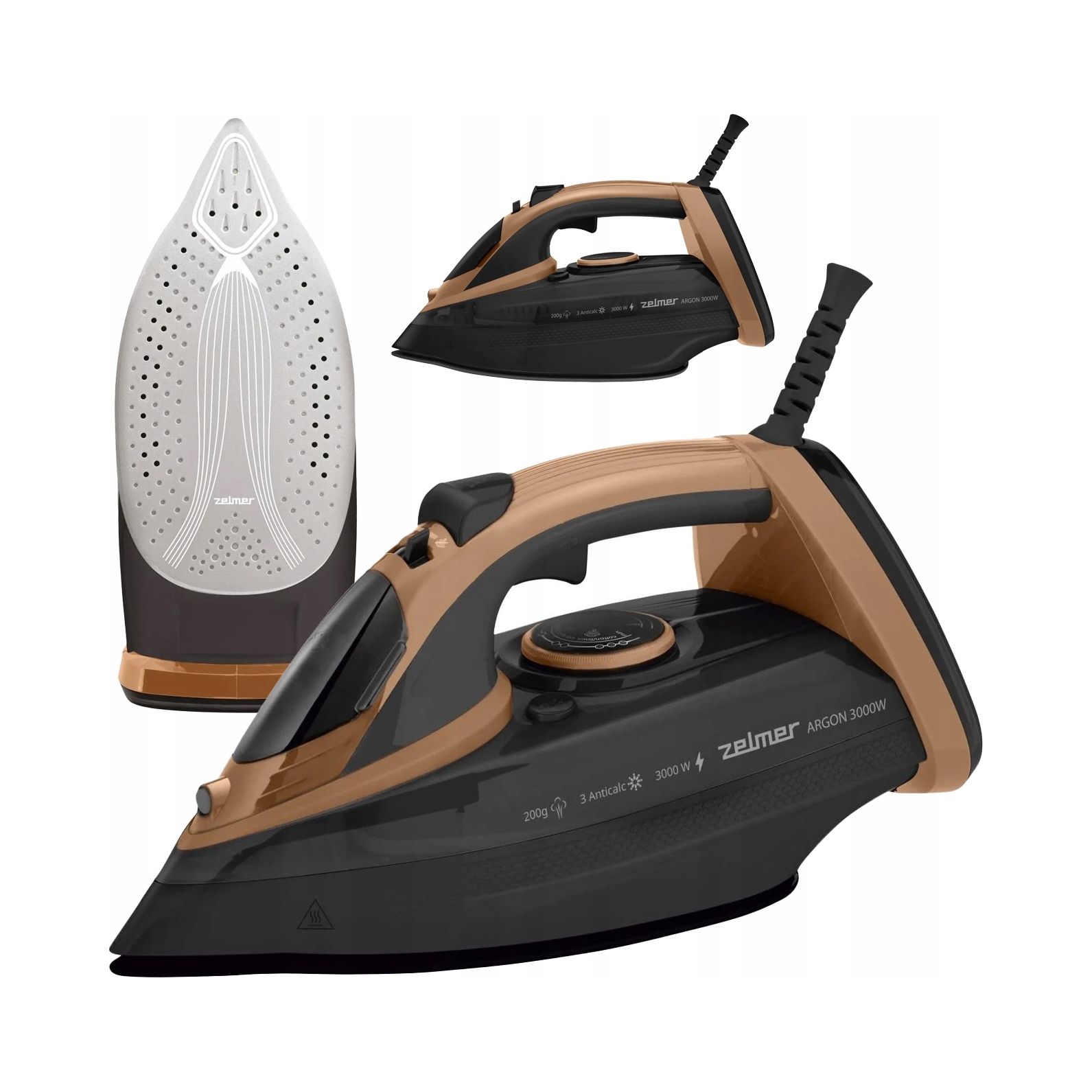 Zelmer Argon 3000 W akumulátorová Žehlička keramická 450 ml 40 g/min