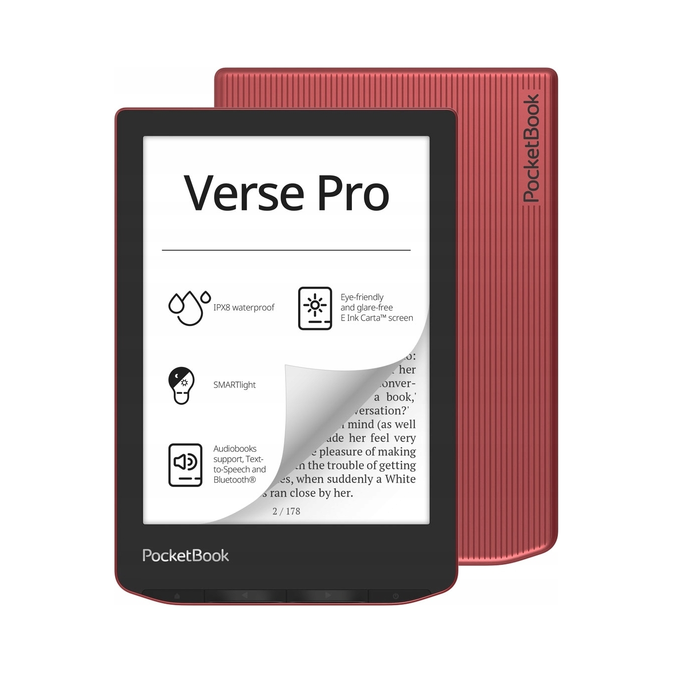 Čítačka PocketBook Verse Pro (634) 16 Gb 6 " červená