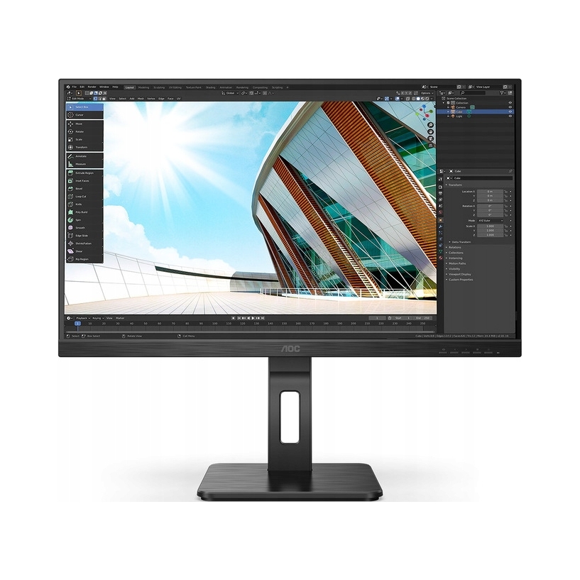Monitor Aoc Q27P2Q 27" Qhd Ips 2560x1440 75Hz Hdr Pivot reproduktory