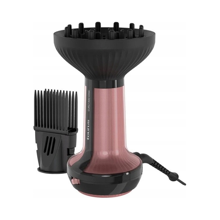 Suszarka do włosów kręconych Taurus 800 W | Curl Shaper | jonizacja | różowo-czarny