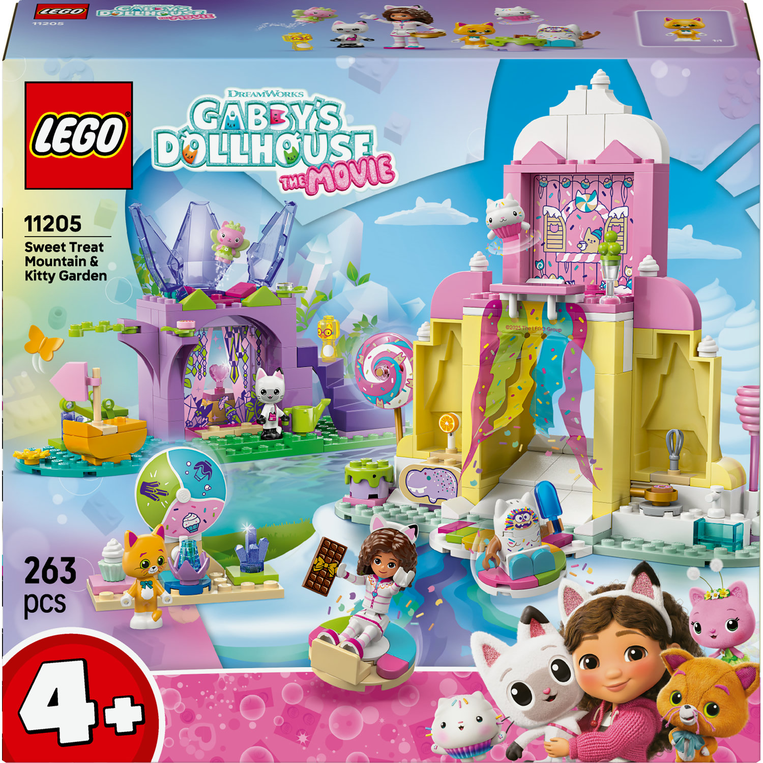 Lego 11205 Gábinin Kouzelný Domek kpl Kočičí hora a Kočičí zahrada 4+ 263ks