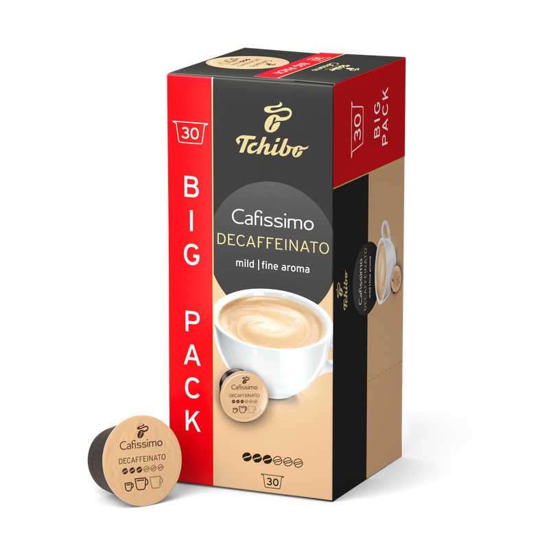 Levně Kapsle do Cafissimo Tchibo Cafissimo Decaffeinato 30 ks