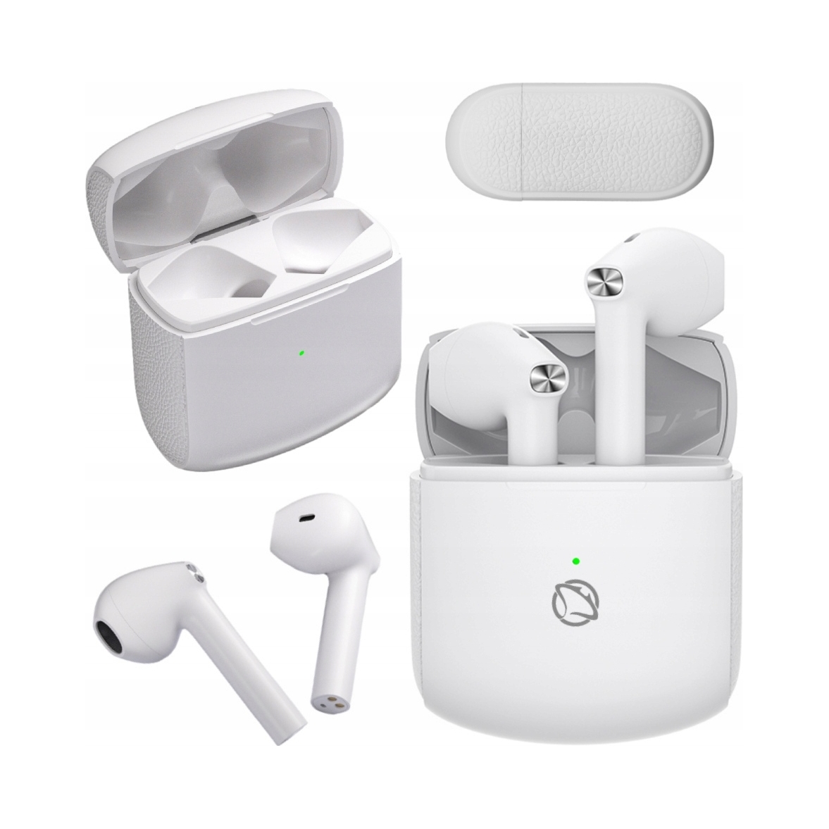 Słuchawki bezprzewodowe douszne Manta Rytmo X białe TWS mikrofon 59ms