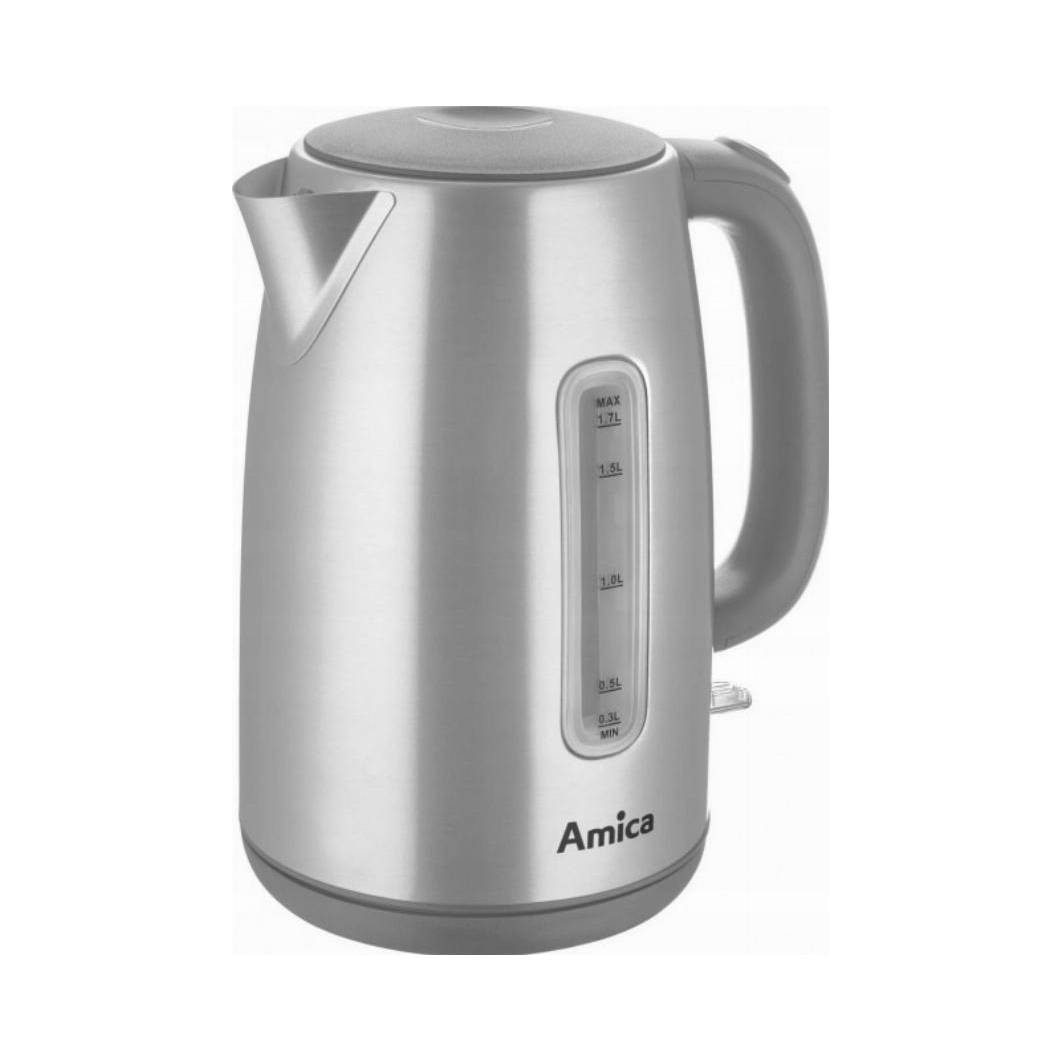 Czajnik elektryczny Amica KM2012 2200 W 1,7 l srebrny/szary
